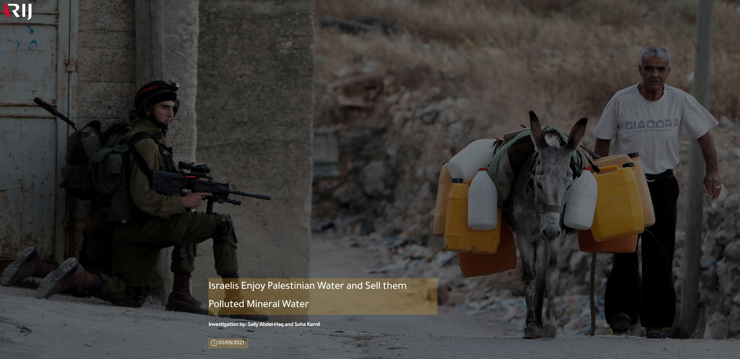 Israelis Enjoy Palestinian Water and Sell them Polluted Mineral Water