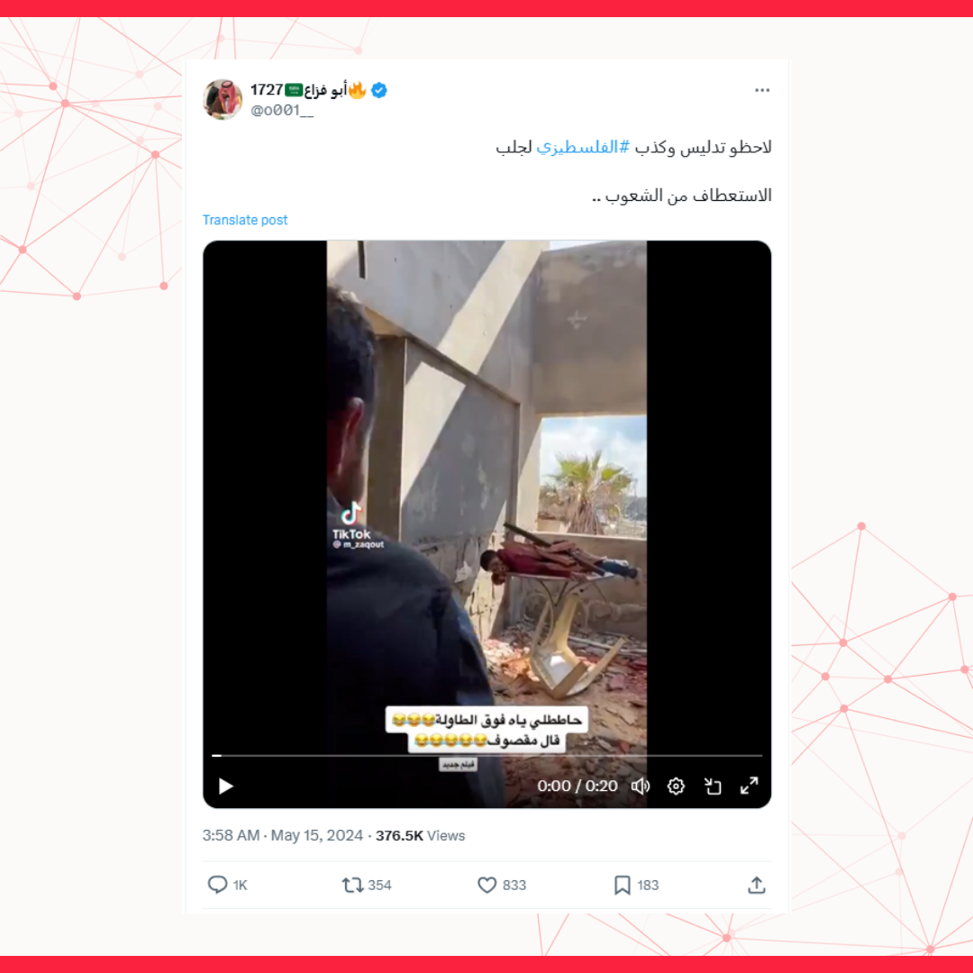 Image accompanying الفلسطينيون في غزة يزيفون مشاهد الموت